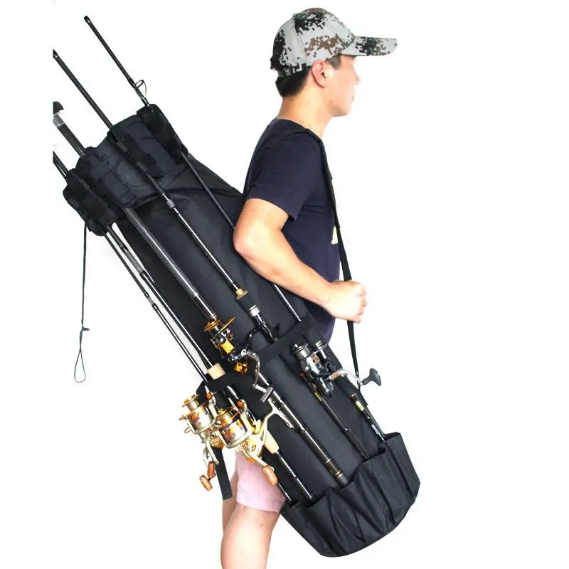 Fishing Rod Bag, 1 Count Cylindrical Fishing Bag, Fishing Accessories for Outdoor, Fishing Gear, Fishing Supplies 2