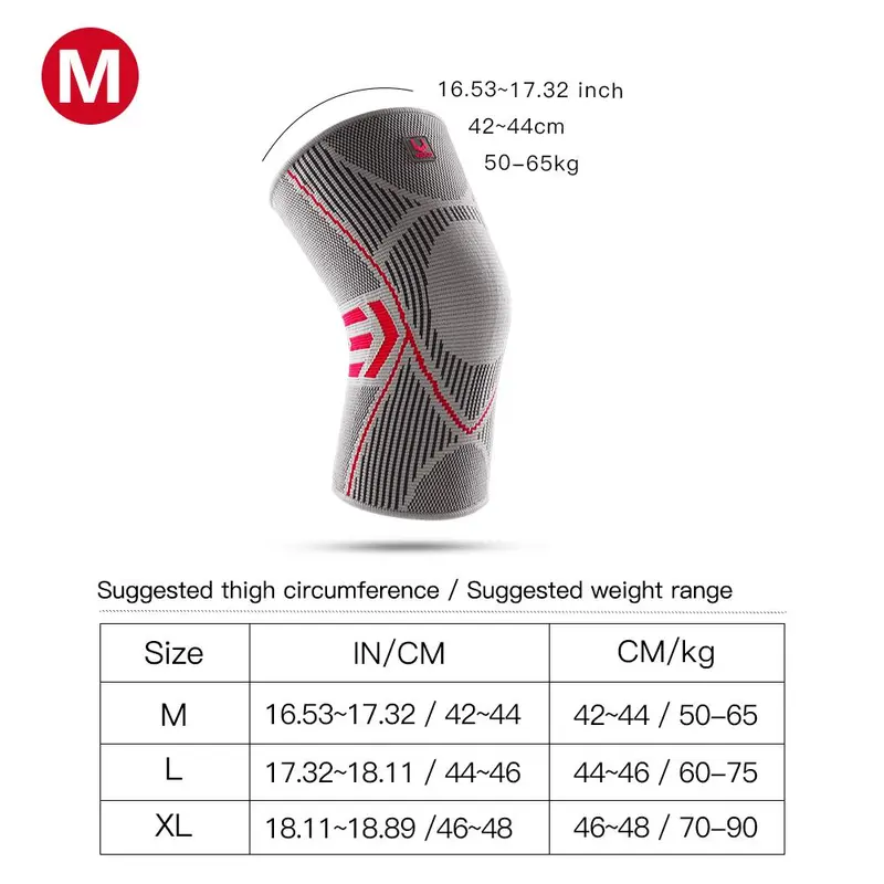 Knee Brace, 1 Count Non-slip Knee Support, Compression Knee Sleeve, Anti Slip Silicone Knee Brace, Outdoor Sport Products 1