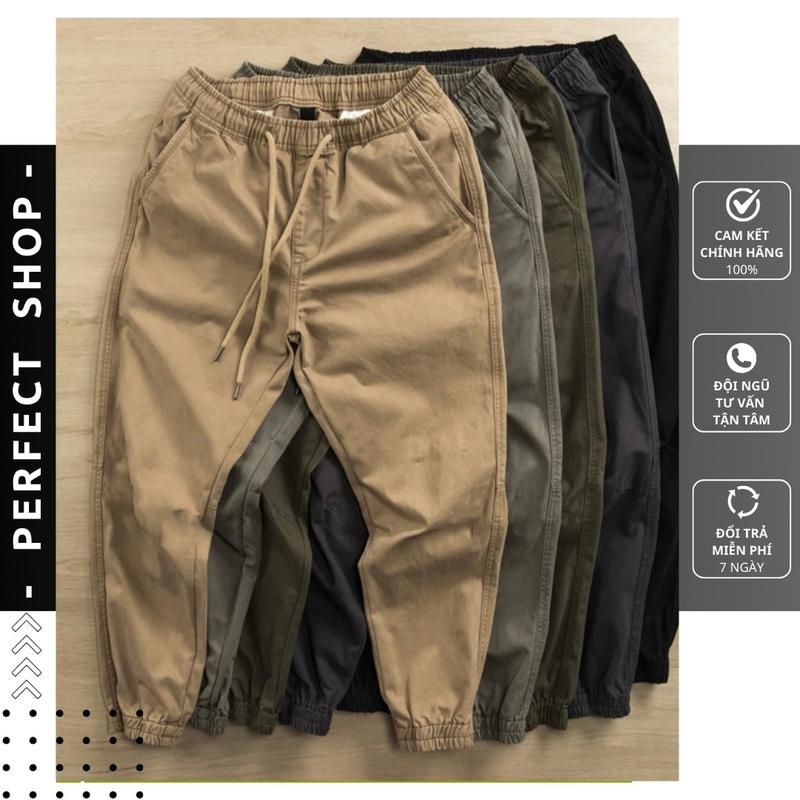 Quần Jogger Kaki - JG1 Cạp Chun Trẻ Trung, Jogger Kaki Nam Cao Cấp Vải Mềm Chuẩn Hàng Xuất Khẩu MQLUXURY Perfect Sport