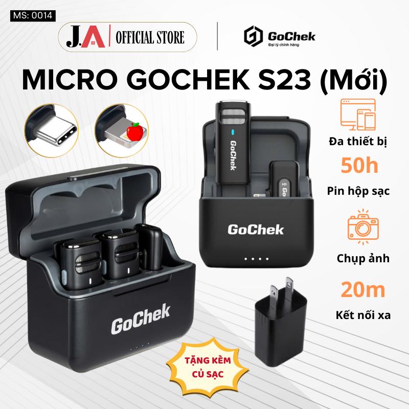 Micro Thu Âm Không Dây Gochek Ultra Chính Hãng Lọc Tạp Âm Giảm Ồn Chuyên Nghiệp Cam Kết Bảo Hành 12 Tháng JA SHOP .