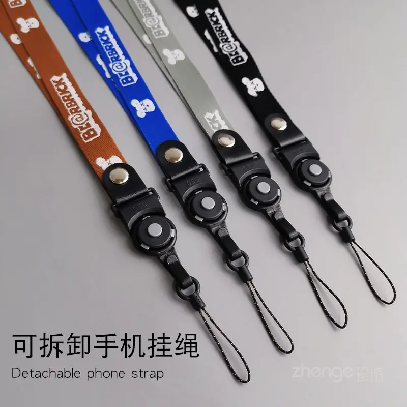 Dây Đeo Cổ Sử Dụng Kép, Tương Thích Với XX Gấu Hoạt Hình, Dây Đeo Điện Thoại Ins, Dây Vải Dài Và Rộng, Có Ngăn Đựng Huy Hiệu Và Ổ Đĩa U, Dây Đeo Vòng Có Thể Tháo Rời