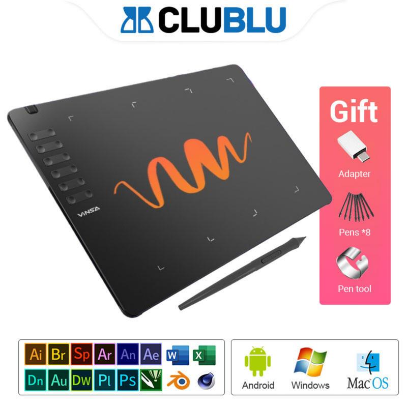 -CLUBLU- Bảng Vẽ Điện Tử Laptop Bảng Vẽ Với Bút Mức Độ Áp Lực Hỗ Trợ Chơi Game OSU Vẽ Dạy Trực Tuyến Cho Android / PC