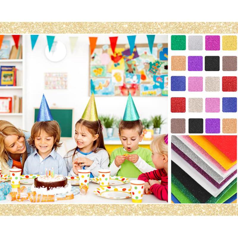 Product Introduction of Giấy Bọt Biển A4, 10 Màu Kết Hợp (10 Tờ Kèm Keo Nền), Giấy Thủ Công Màu Ngẫu Nhiên, Sản Xuất Tự Làm, Thích Hợp Để Chà Xát 20