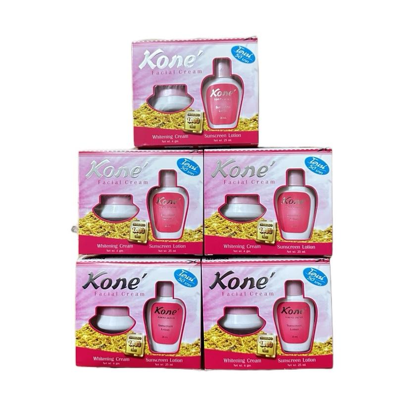 Combo 5 hộp kem Kone Thái Lan chai nước nồng và kem dưỡng hỗ trợ da mụn nám tàn nhang combo 5 bộ kem kone Làm Đẹp Da