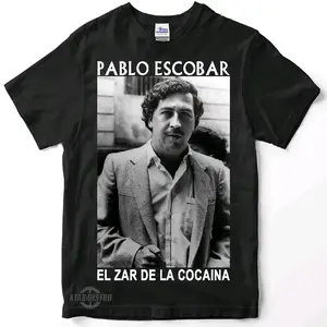 Kaos PABLO ESCOBAR EL ZAR DE LA COCAINA Tshirt tokoh don juan kaos band kaos metal oversize Sablon Pria
