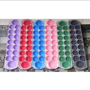 Congklak Kayu Panjang Motif Lukis Free Kerang Asli 105 pcs