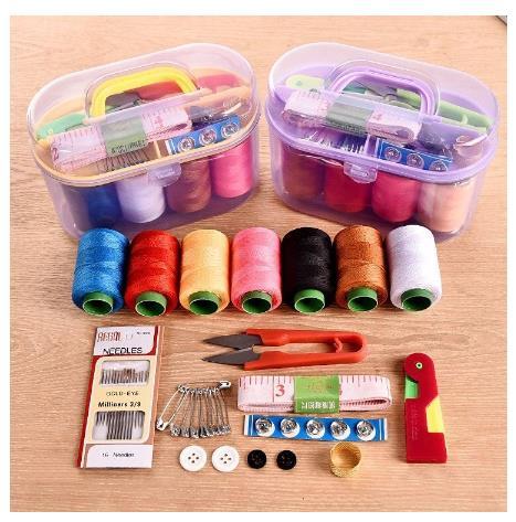 Sewing Storage Kit Box Needle Threads Scissor Accessory Sundries ...