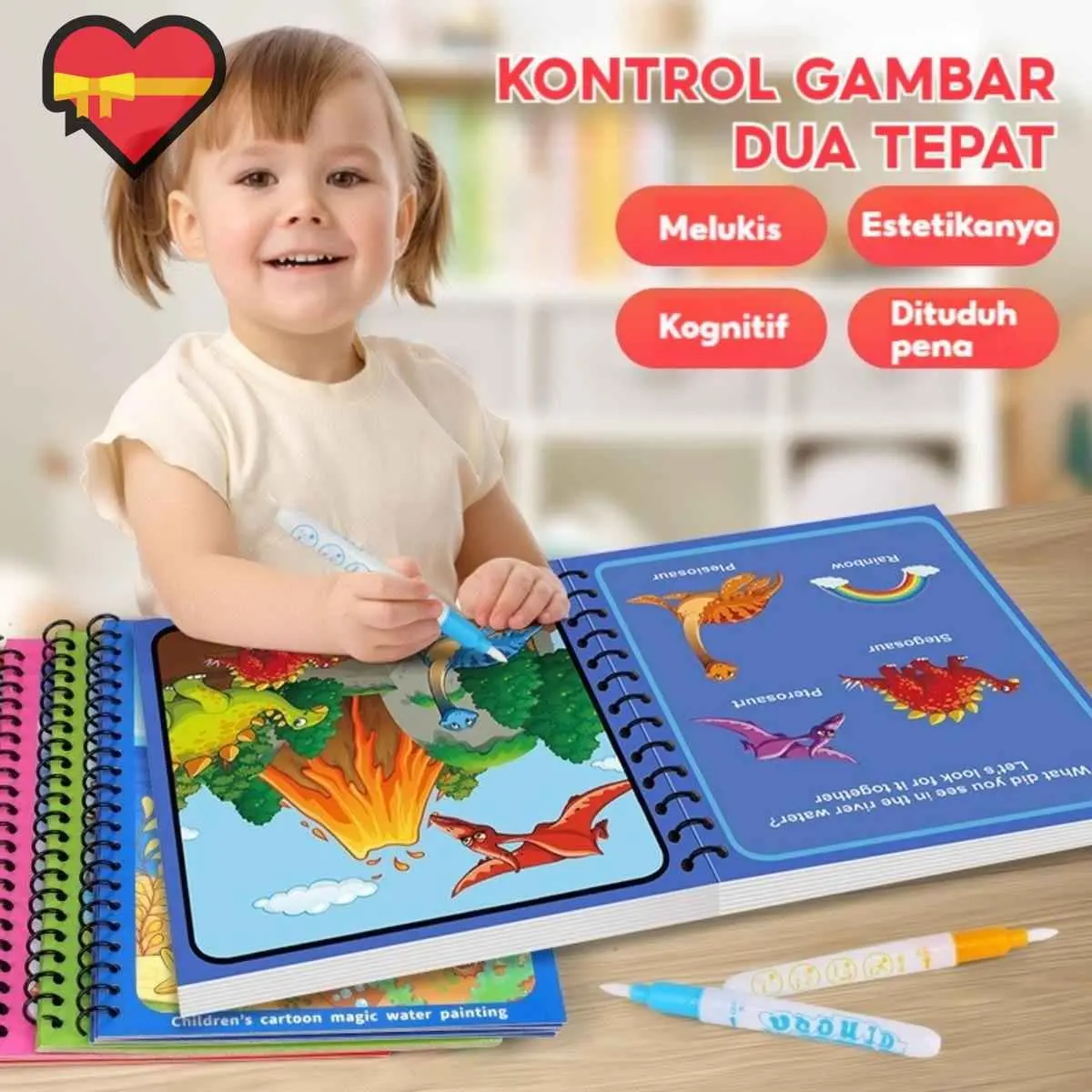 Magic Water Book - Coloring Book for Kids. Educational Toy & Art Activity.brae
