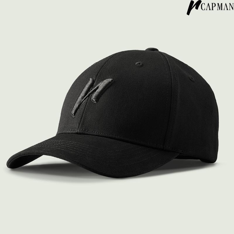 RecklessCapman - Nón Lưỡi Trai Đen Trơn - Logo Thêu 3D Nổi Bật Hat Cotton Mũ Kaki vải ưu đãi đặc biệt màu wine red Voi nón độingược nóncủahattoriheiji mũ chống nắng đen + trắng (2 món) mũlưỡitrai boyphố cap cmsn nón ket mũ len capman nón