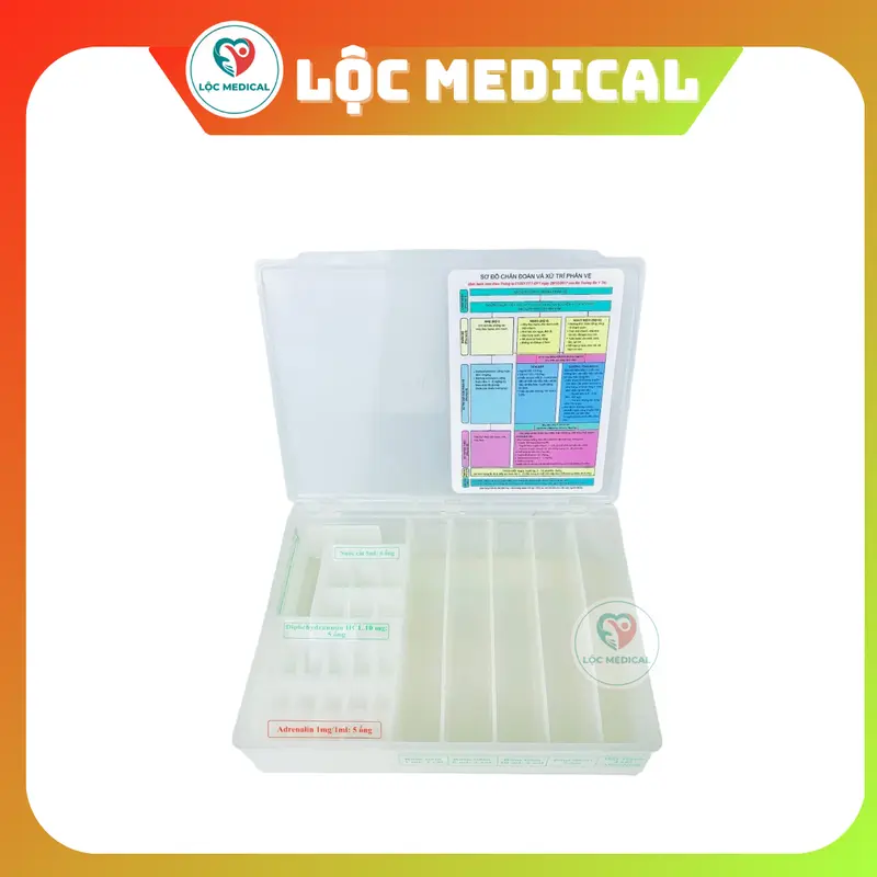 Hộp đựnġ Thuốc Cấp Cứu Chống Sốc Phản Vệ - Chưa gồm thuốc 0