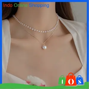 Kalung Wanita Mutiara Mote-Mote Perhiasan Wanita 1277