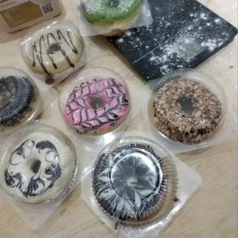 mika donat donut/ tray donat higienis bening isi 50pcs Kue 0