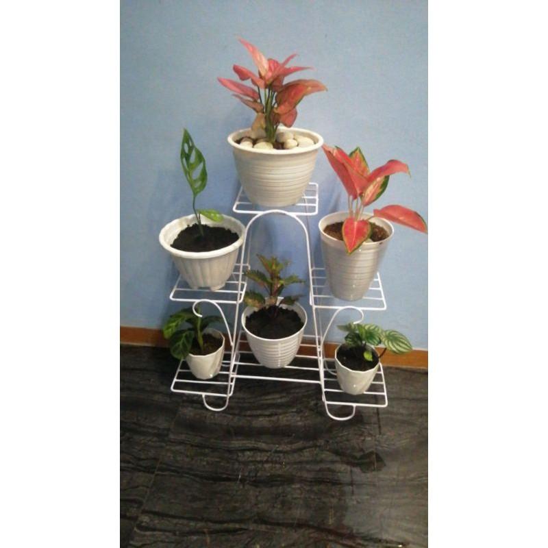 STANDING POT MURAH / RAK BUNGA BESI MURAH / RAK SUSUN 6 3