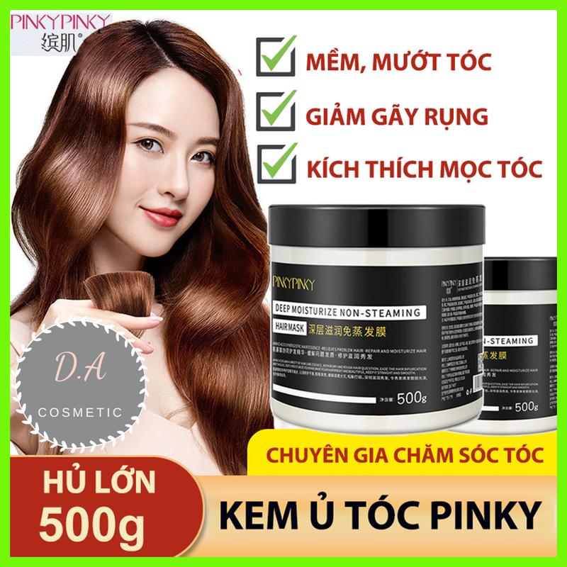 Kem Ủ Tóc Pinky 500gram Dưỡng Tóc Mềm Mượt Phục Hồi Hư Tổn