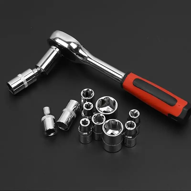 Car Repair Tool Kit, Stainless Steel Car Repair Tool Set for Valentine's Day Gift, Automotive Repair Tool Kit, Essential Maintenance Accessories for Off-road Motorcycles, Car Accessories, Automotive Repair Tool Kit for Birthday Gifts 5