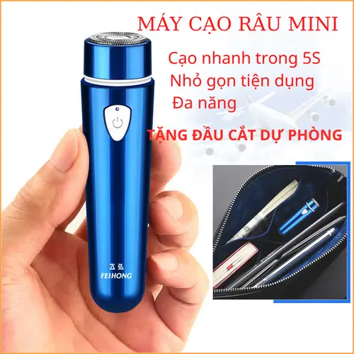 Máy Cạo Râu MINI Đa Năng Chạy Pin Sạc Điện USB, Máy Cạo lông Mặt Vùng Kín Nách Dành Cho Nam Nữ Giá Rẻ F012