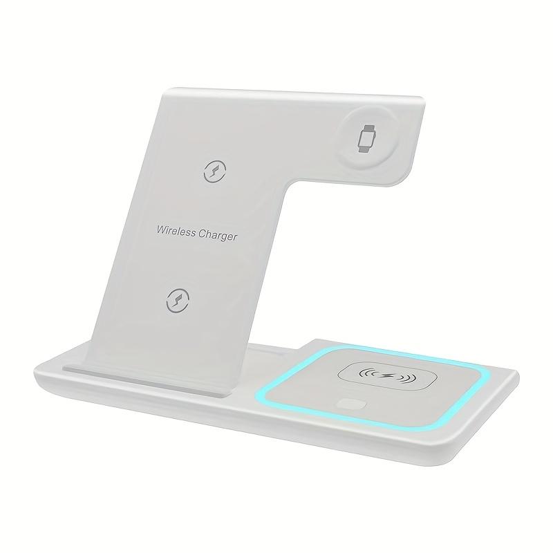 Sạc không dây 3 trong 1 cho đồng hồ, điện thoại & tai nghe - Trạm sạc USB với…