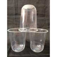 Gambar Gelas Oval uk 14 Oz tutup datar - - dari Anugrah Plastik_NEW Kota Surabaya 1 Tokopedia