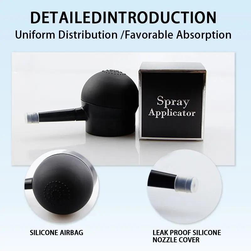 Hair Fiber Applicator Spray Head, Silicone Hair Fiber Spray Head, Hair Thickening Spray Head, Heatless Styling Tool for Men & Women 2