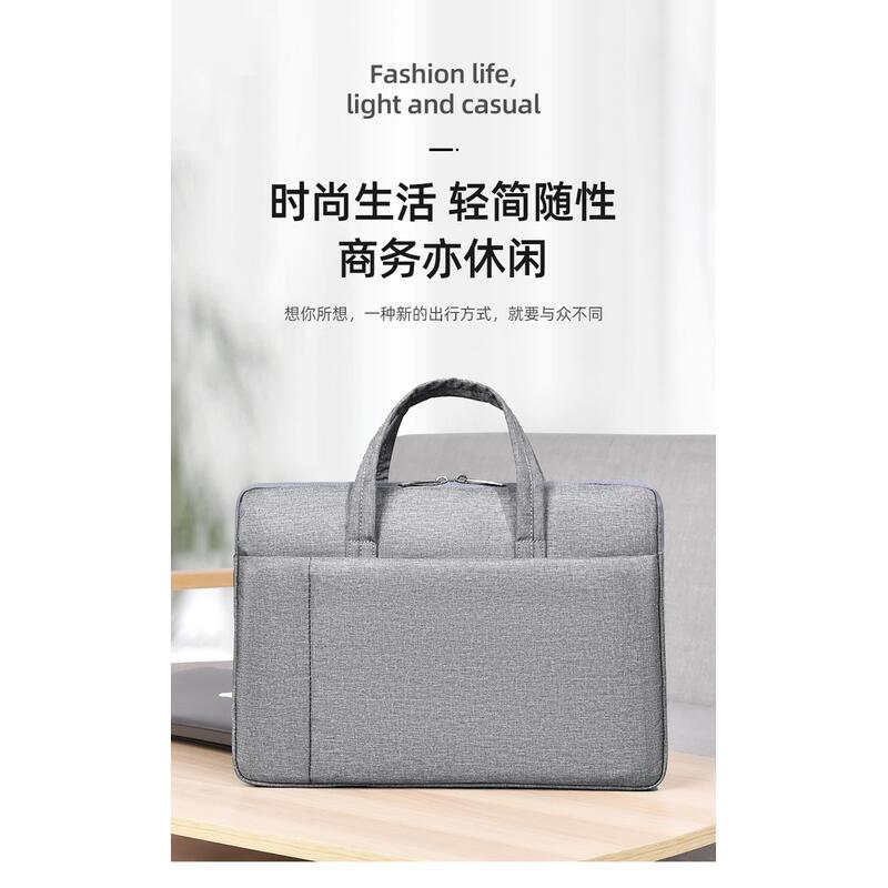 Product Introduction of New 15.6-inch laptop bag, minimalist handbag, business portable briefcase, can be printed 1