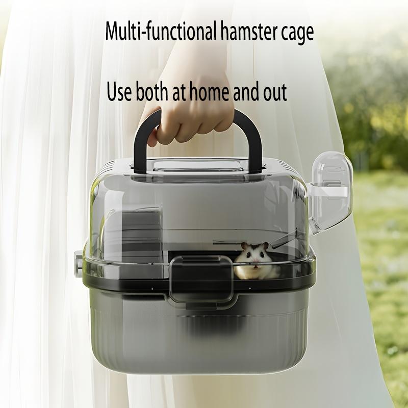 Image showcasing 1 Portable Hamster Cage, Multifunctional Indoor and Outdoor Plastic ...