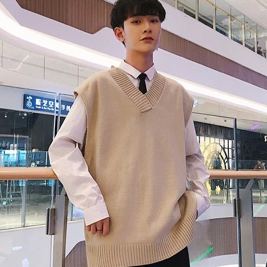 Áo Len Gile Nam Quảng Châu Sweater Unisex Cổ Tim Chất Len Đẹp Kiểu Dáng Hàn Quốc DYACI Menswear 4