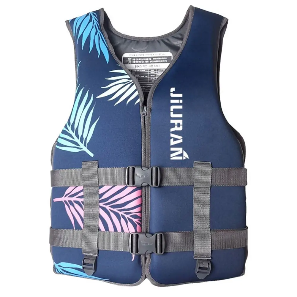 Premium Adjustable Safety Strap Kayaking Life Jackets Boating Fishing Surfing High Buoyancy Swim Vest Jacket Neoprene Safety Vest for Adults & Youth
