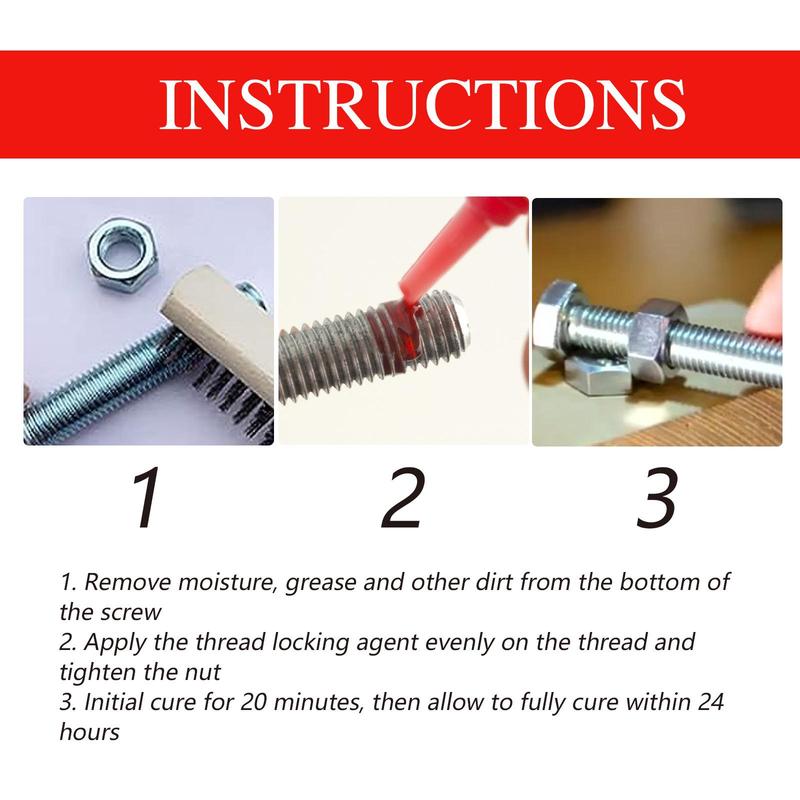 50ml Car Threads Locker Glue, Car Thread Locker Glue, Auto Thread Locking Tool, Automotive Repair Tool 4