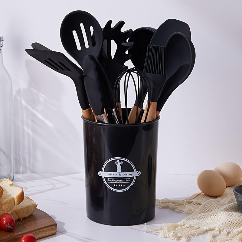 12pcs Silicone Cooking Utensils Set, Heat Resistant Silicone