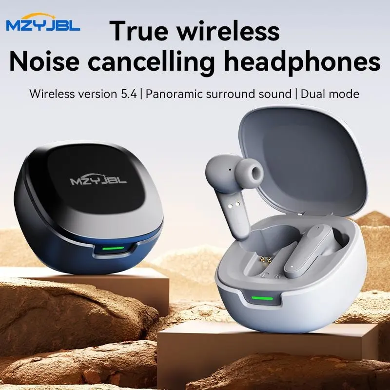 MZYJBL A98 Intelligent AI Translator Earbuds Wirless BT Languages Translation Headphones Real Time Voice Translators for Business Travel With APP
