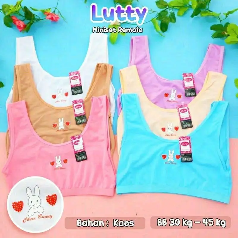 (3 PCS) Miniset Lutty Anak Remaja All Size Bahan Katun Lembut
