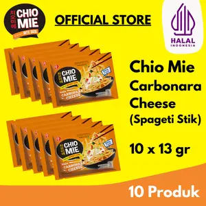 Carbonara Cheese Chio Mie Spageti Stik 10x13gr – Snack Mie Kering Renyah Gurih