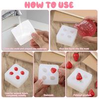 Gambar 【Apligod】Simulasi 3D Cetakan Silikon Stroberi Buah Coklat Lilin Fondant Sabun Buatan Tangan - Pink dari Apligod Kota Bekasi 4 Tokopedia
