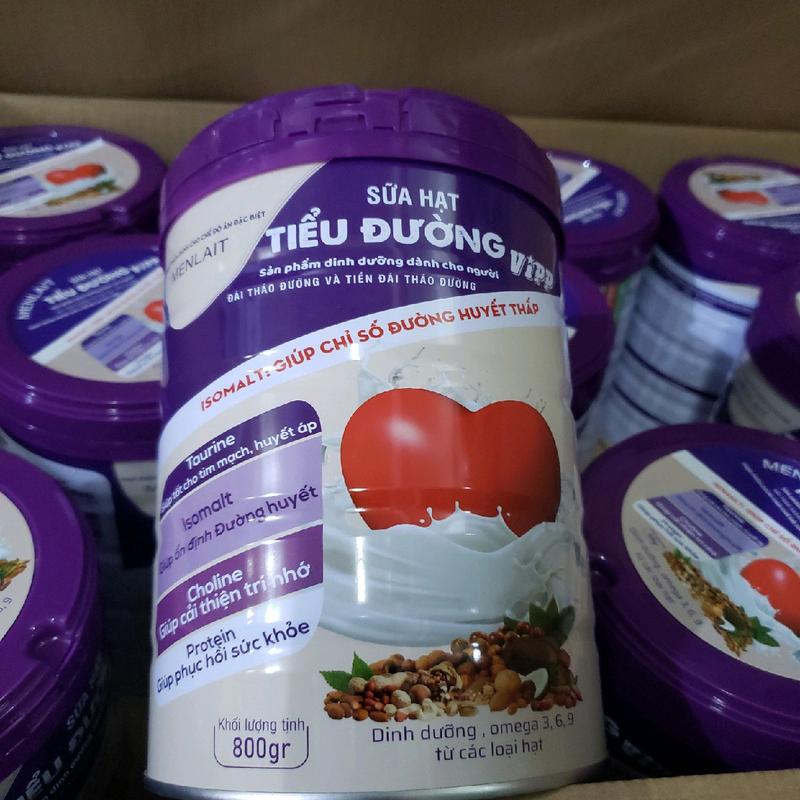 SỮA HẠT TIỂU ĐƯỜNG VIPP (Hộp 800g) dùng cho người tiểu đường và nguy cơ  bi tiểu đường