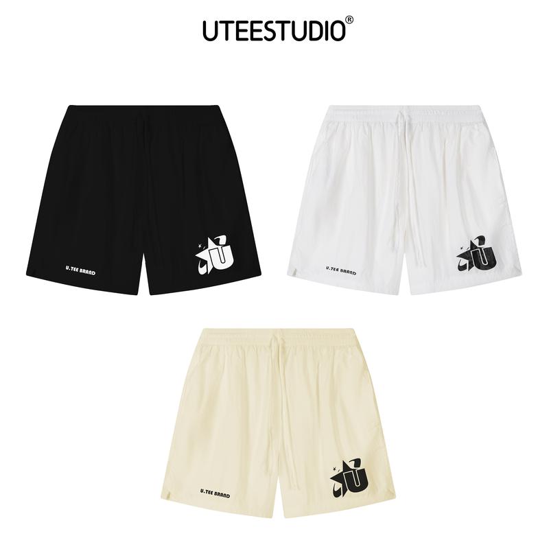 Quần Short Dù Nhăn Hai Lớp Basic Form Unisex Nam Nữ Cá Tính Trẻ Trung Menswear Lót Thun