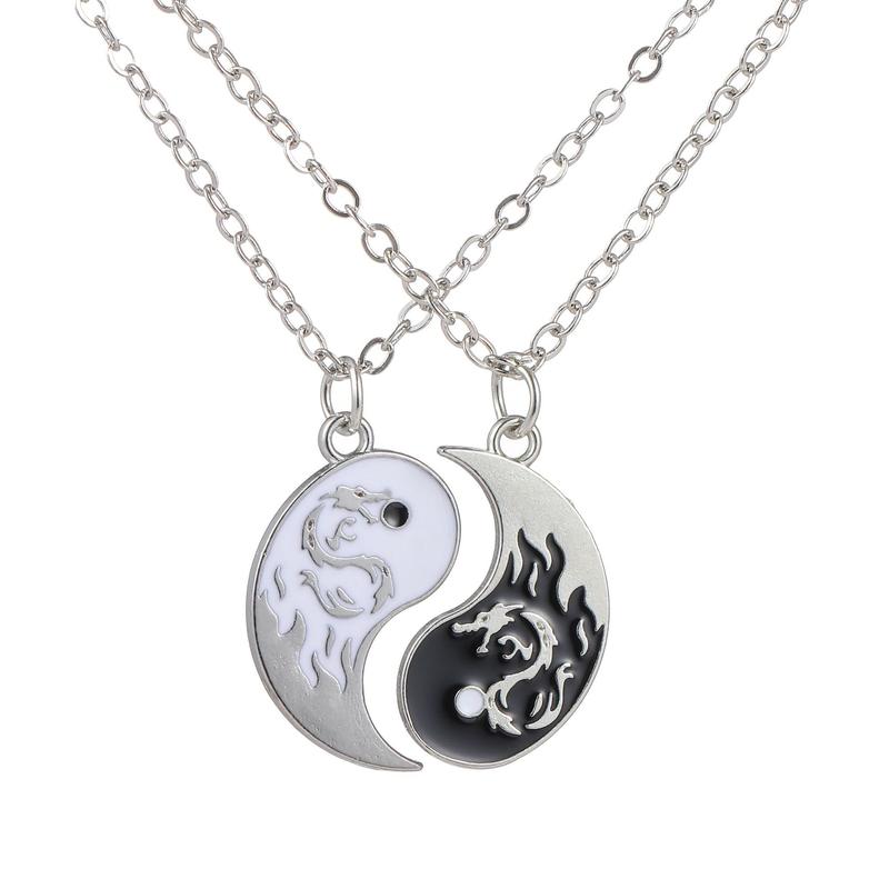 Product Introduction of New Alloy Taiji Woven Bracelet Handmade Dragon Totem Taiji Necklace with Diamond Woven Hand Strap 6