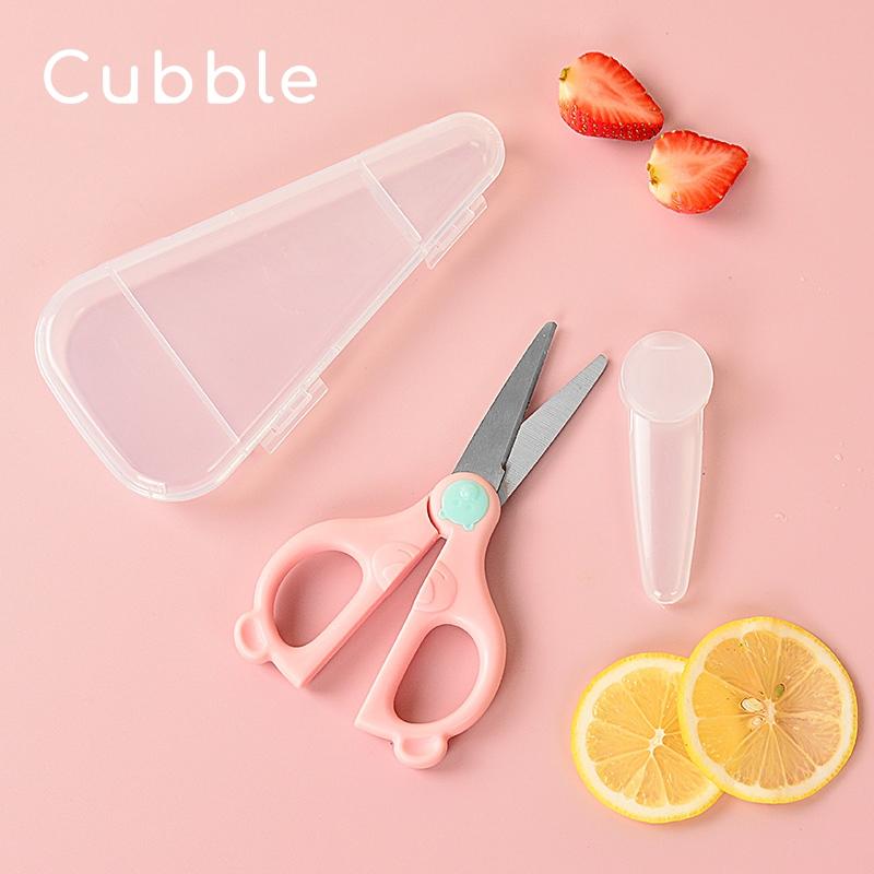 Cubble Little Bear Ceramic Food Scissors / Stainless Steel Food Scissors with Case, Cover, Safety Lock for Food Prepare Kitchen Blade Kitchen Blade 4