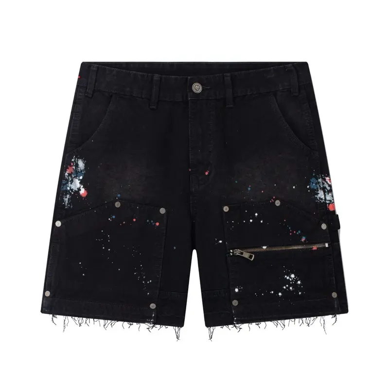 Quần Short CANVAS BLACK/GREY MIKENCO chính hãng Nam Menswear Jean Có Túi Pants 5