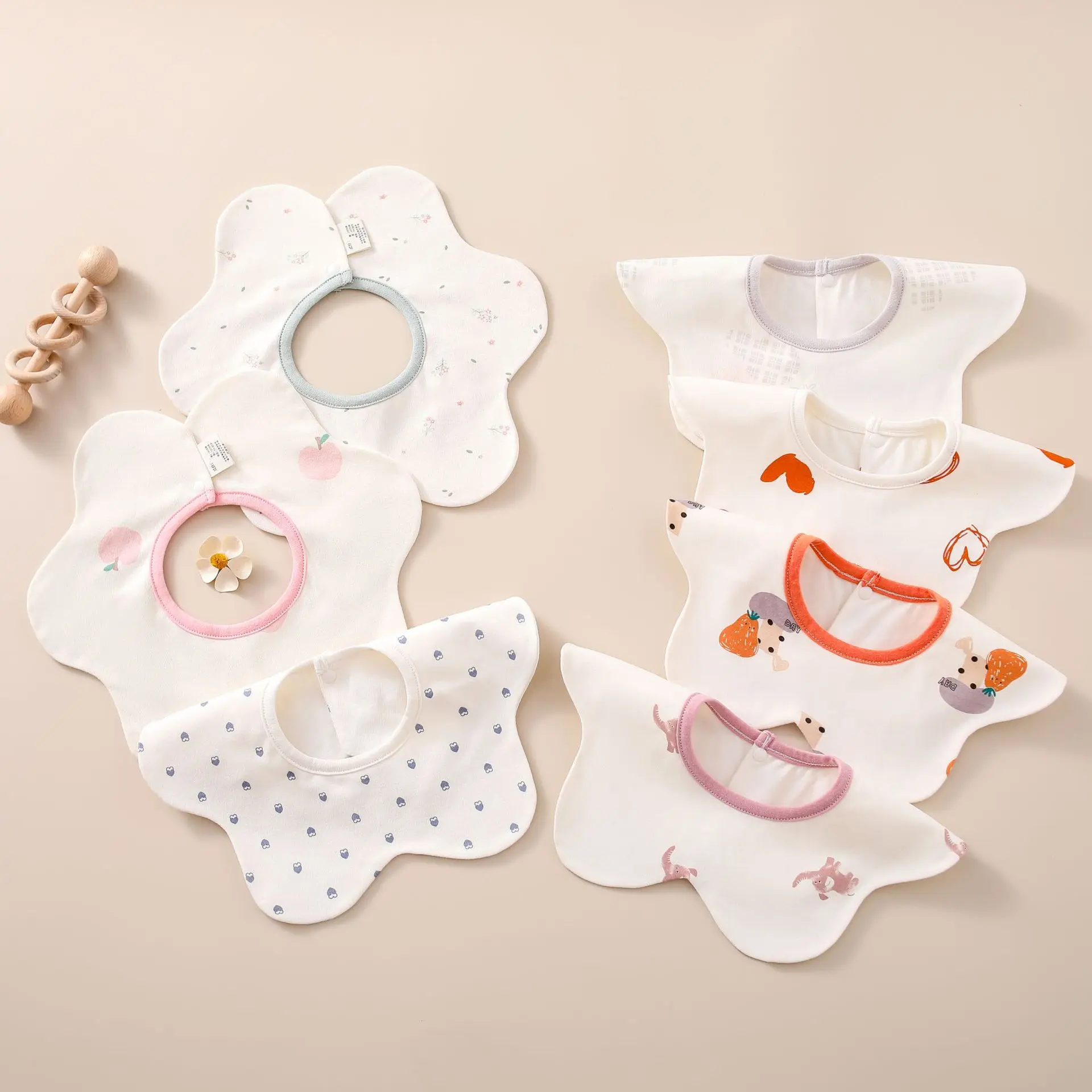 Yếm Trẻ Em Bé Hàng Mới Về, Khăn Nước Bọt Cho Em Bé, Có Thể Xoay 360 Độ, Thích Hợp Cho Trẻ Sơ Sinh, 20242024