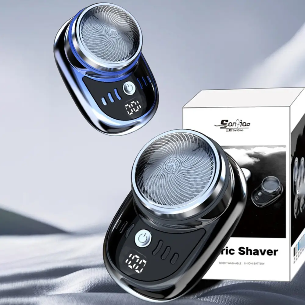 Mini Electric Shaver Portable Travel Mens Electric Small Steel Gun Shaving Shaving Rechargeable Shaver
