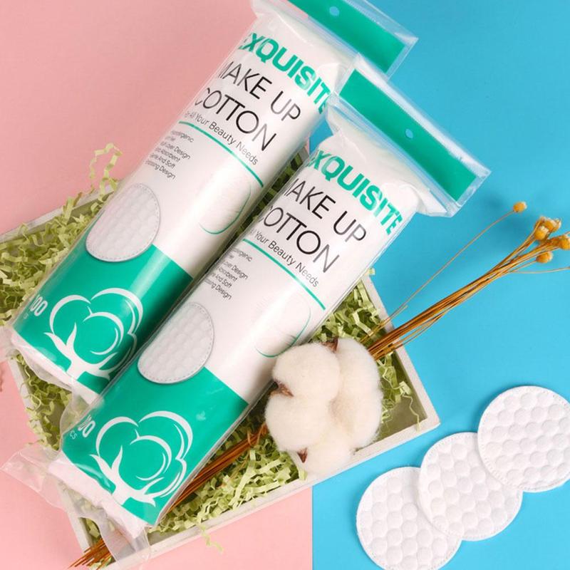 Product Introduction of สำลีแผ่นแต่งหน้า 100 ชิ้น แบบใช้แล้วทิ้ง เครื่องมือที่ใช้งานได้จริง สำหรับใบหน้าและการดูแลทุกวัน E9E8 36