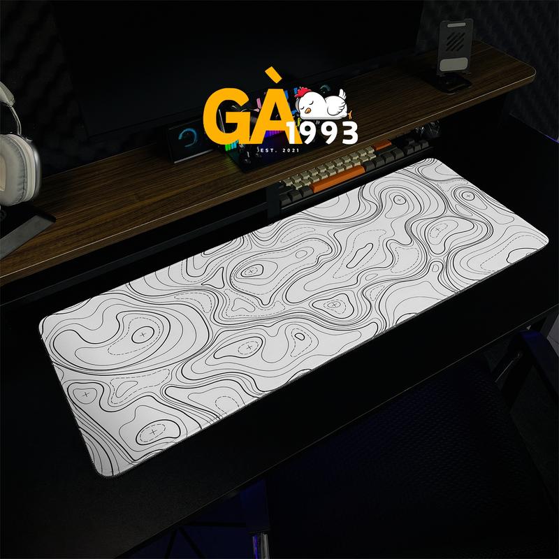 Lót Chuột Phím Tắt Văn Phòng Cỡ Lớn 80x30 cm dày 3mm, Tấm Lót Chuột được bo viền chỉ chắc chắn, lót bàn phù hợp văn phòng và gaming, mẫu anime, lót laptop tam lot chuot