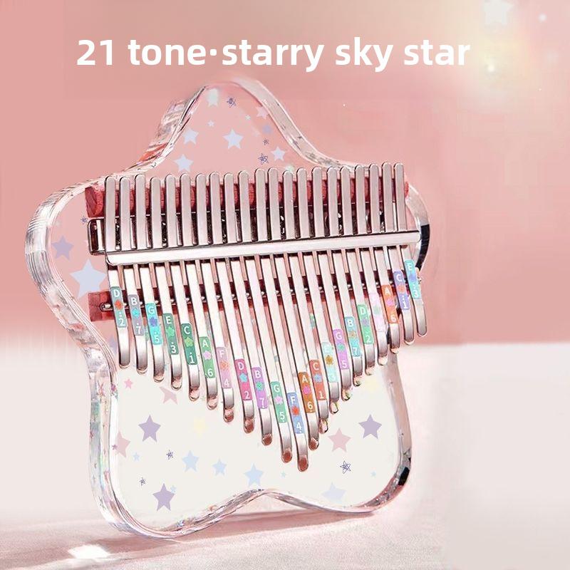 Kalimba Trong Suốt Pha Lê, Đàn Piano Ngón Tay Cái, 21 Phím, Thích Hợp Cho Trẻ Em Và Bé Gái, 17 Phím, Cầm Tay, Thích Hợp Cho Người Mới Bắt Đầu, Người Nổi Tiếng Trên Internet, Đàn Piano Ngón Tay Cái Ngón Tay