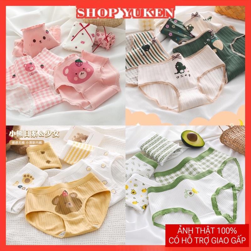 Set 10 quần và 5 quần lót cho bé gái , học sinh, sinh viên . quần chíp cho bé gái chất cotton mát, co dãn 2 chiều