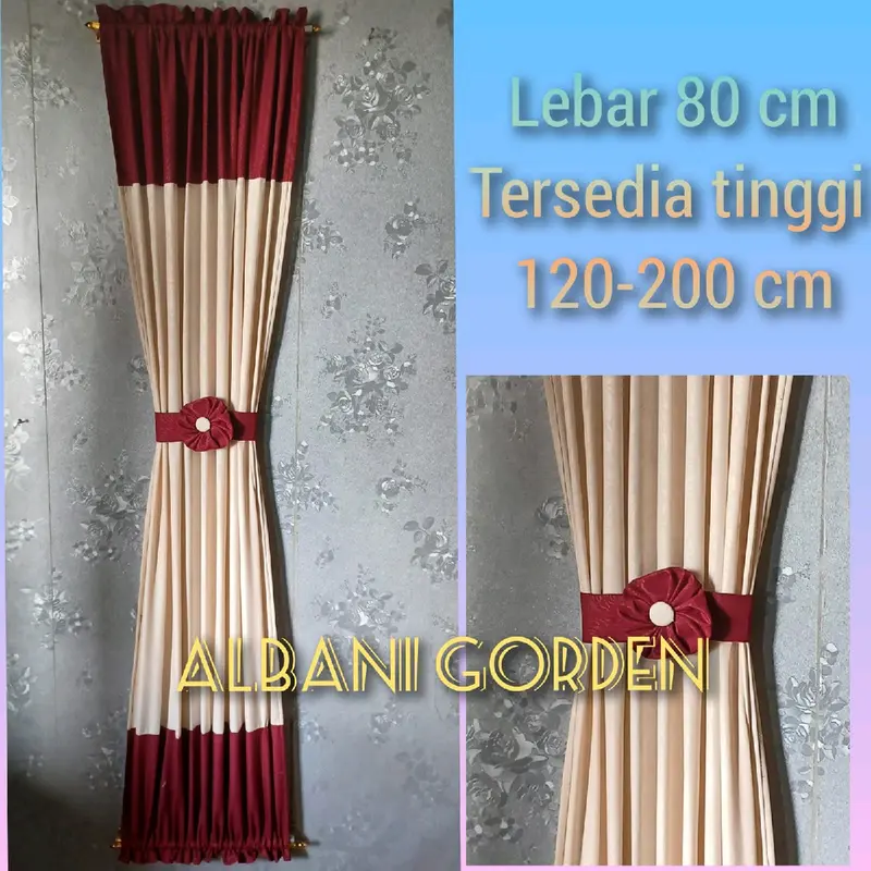 gorden jendela kupu kupu minimalis 1