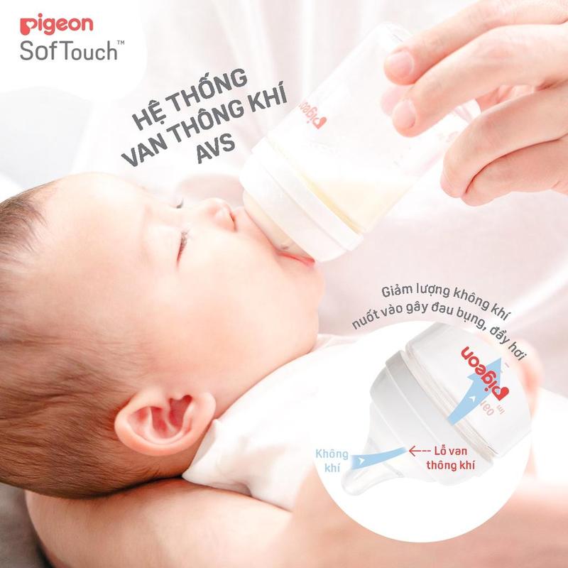 Bình Sữa Pigeon PPSU Softouch Baby-Friendly World 160ml/240ml - Nhiều Hoạ Tiết 5