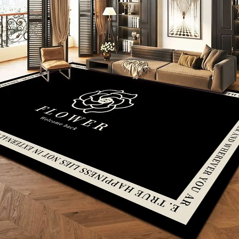 Thảm phòng Khách Thiết kế tối giản hiện đại, màu kem, phong cách im lặng, thích hợp cho ghế Sofa và Bàn, cao cấp và giá cả phải chăng, cũng thích hợp cho phòng ngủ và phòng, thảm trải sàn 5