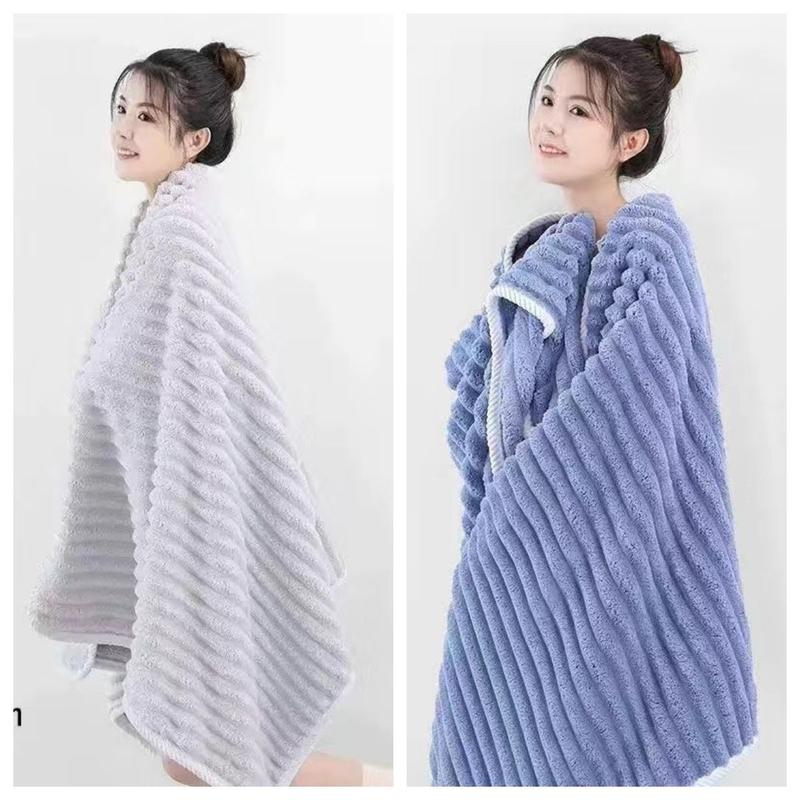 Product Introduction of Khăn tắm san hô, Mũ Sấy Tóc Bộ Ba Mảnh, Dày, Cotton Nguyên Chất, Thấm Hút, Mềm Mại Và Ấm Áp, Thích Hợp Cho Người Nổi Tiếng Trên Internet Và Học Sinh 0