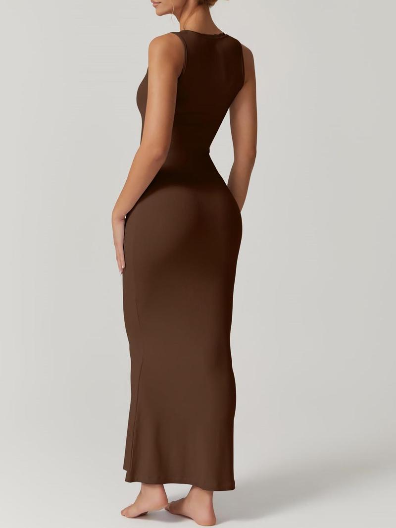 Product Introduction of Women's Solid Contrast Lace Square Neck Party Dress, Elegant Sleeveless Long Dress for Party Banquet, Ladies Clothes for All Seasons 8