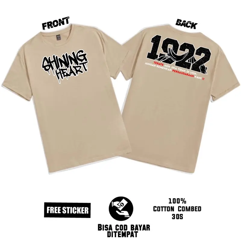 Kaos PSHT Shining Heart 1922 versi Coklat 0